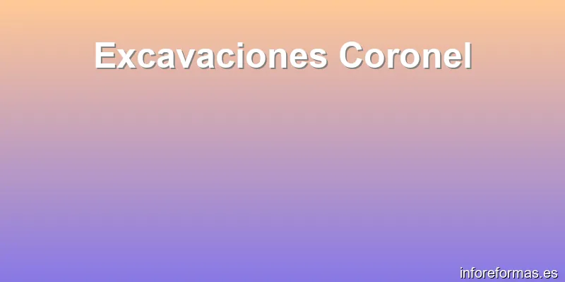 Excavaciones Coronel