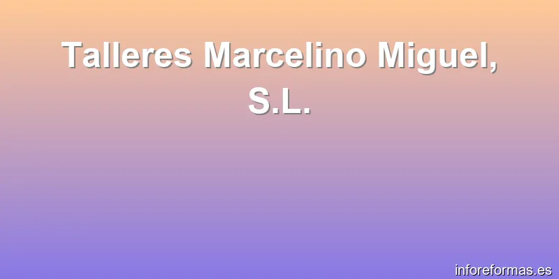 Talleres Marcelino Miguel, S.L.