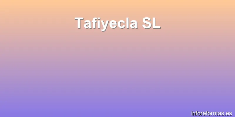 Tafiyecla SL