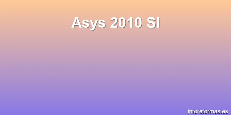 Asys 2010 Sl