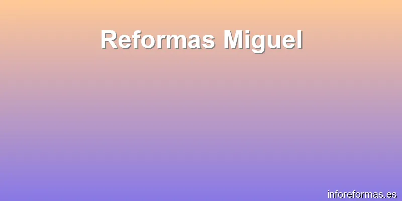 Reformas Miguel