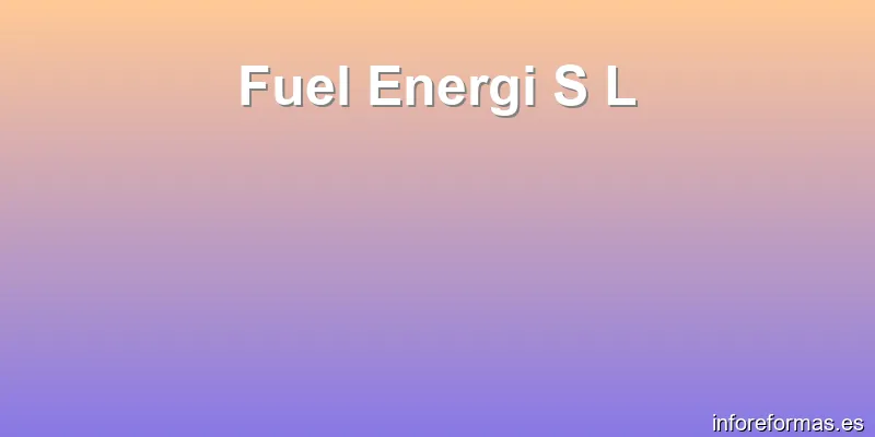 Fuel Energi S L