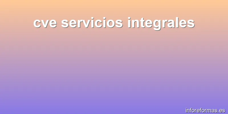 cve servicios integrales