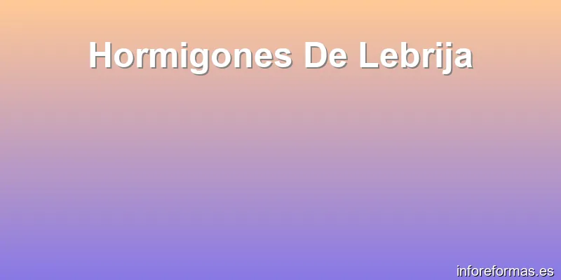 Hormigones De Lebrija