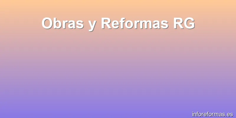 Obras y Reformas RG