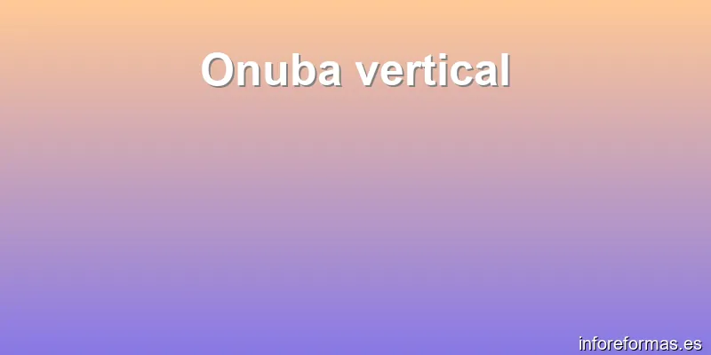 Onuba vertical