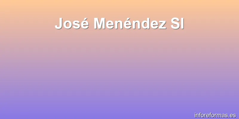 José Menéndez Sl