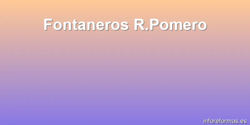 Fontaneros R.Pomero