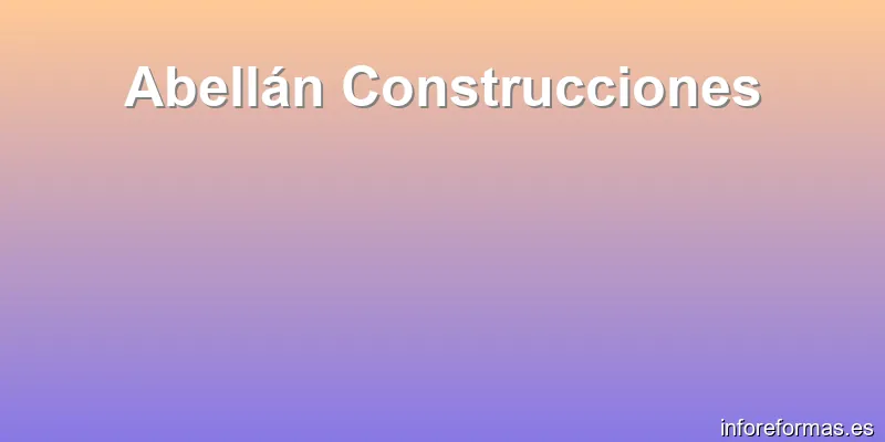 Abellán Construcciones