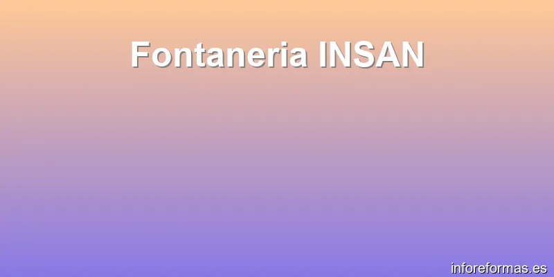Fontaneria INSAN