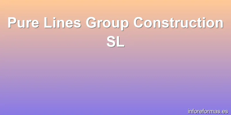 Pure Lines Group Construction SL