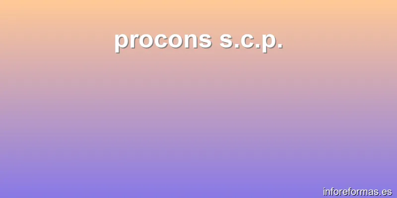 procons s.c.p.