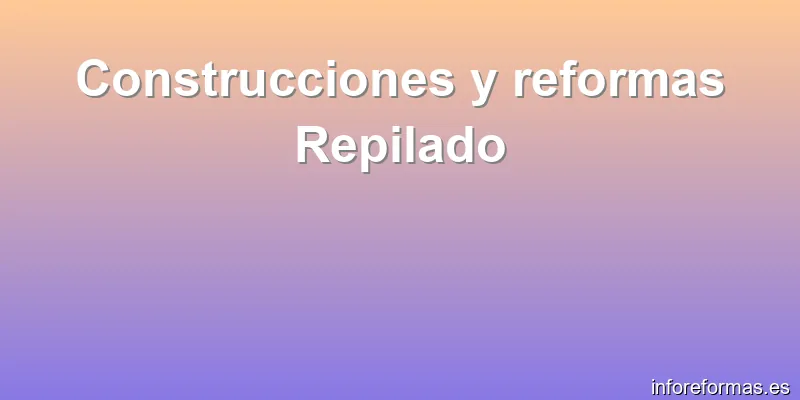 Construcciones y reformas Repilado