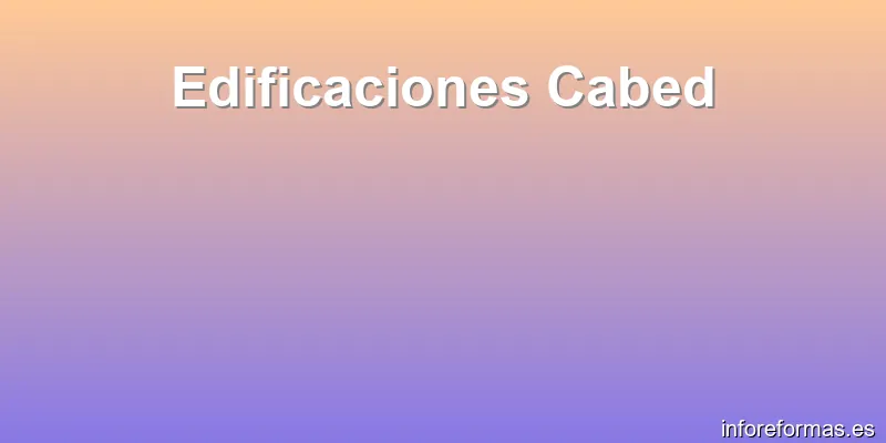 Edificaciones Cabed