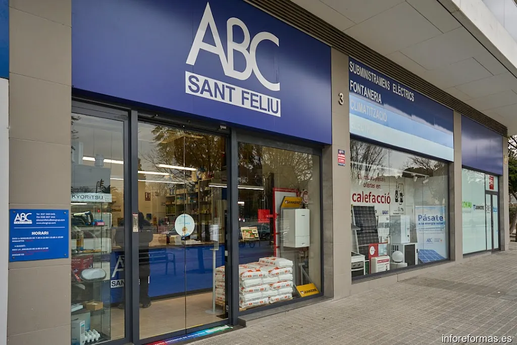 ABC Sant Feliu | Suministros Eléctricos, Fontanería, Climatización, Iluminación y Renovables