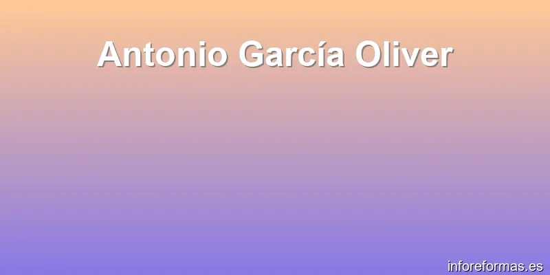 Antonio García Oliver