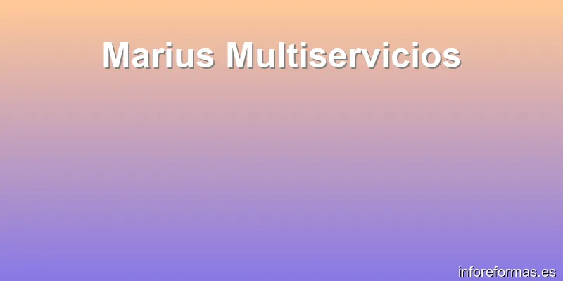 Marius Multiservicios