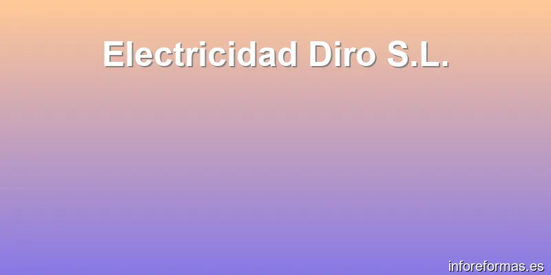 Electricidad Diro S.L.