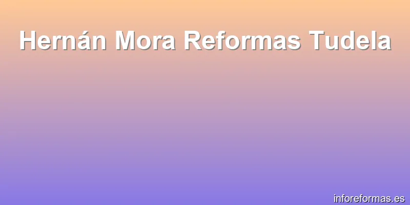 Hernán Mora Reformas Tudela