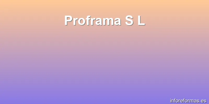 Proframa S L