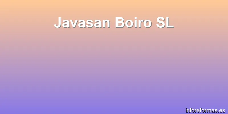Javasan Boiro SL