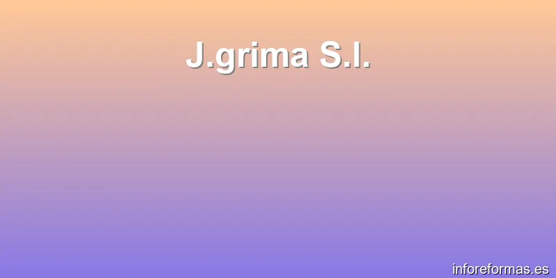 J.grima S.l.