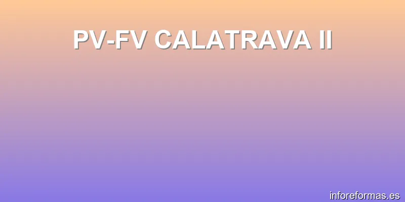 PV-FV CALATRAVA II